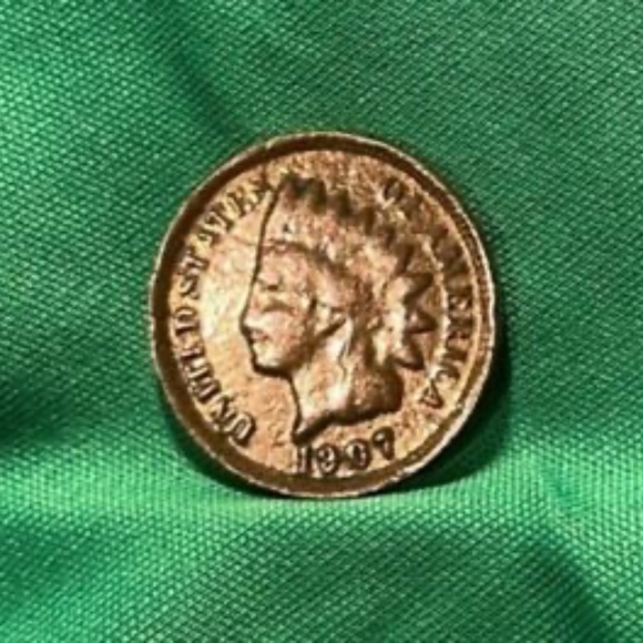 1907 Rare 116 Year Old Antique RF Indian Head Liberty Penny Cent Collection Coin - Picture 5 of 6